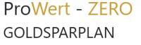 Zero Goldsparplan